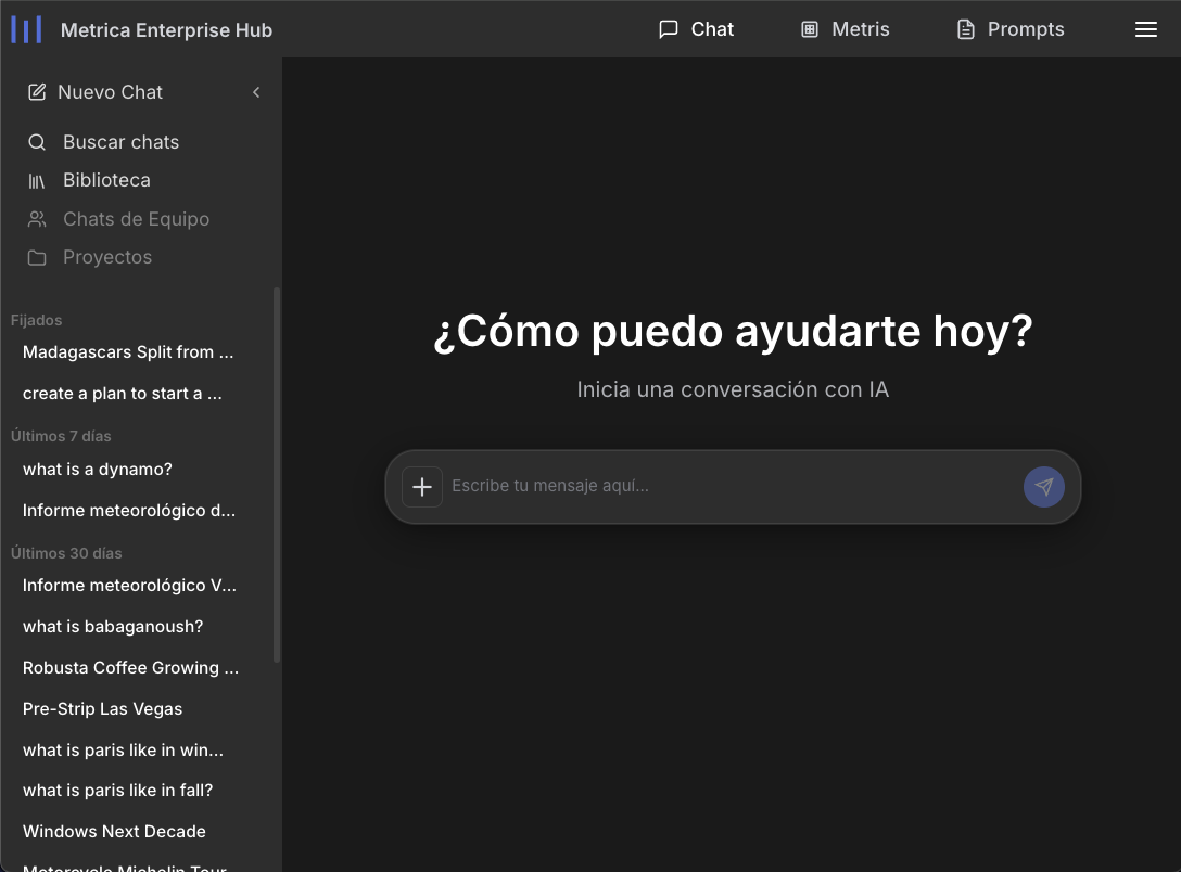Interfaz de Chat